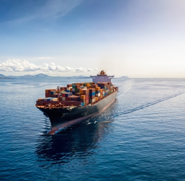 a large cargo ship with persony containers on the water